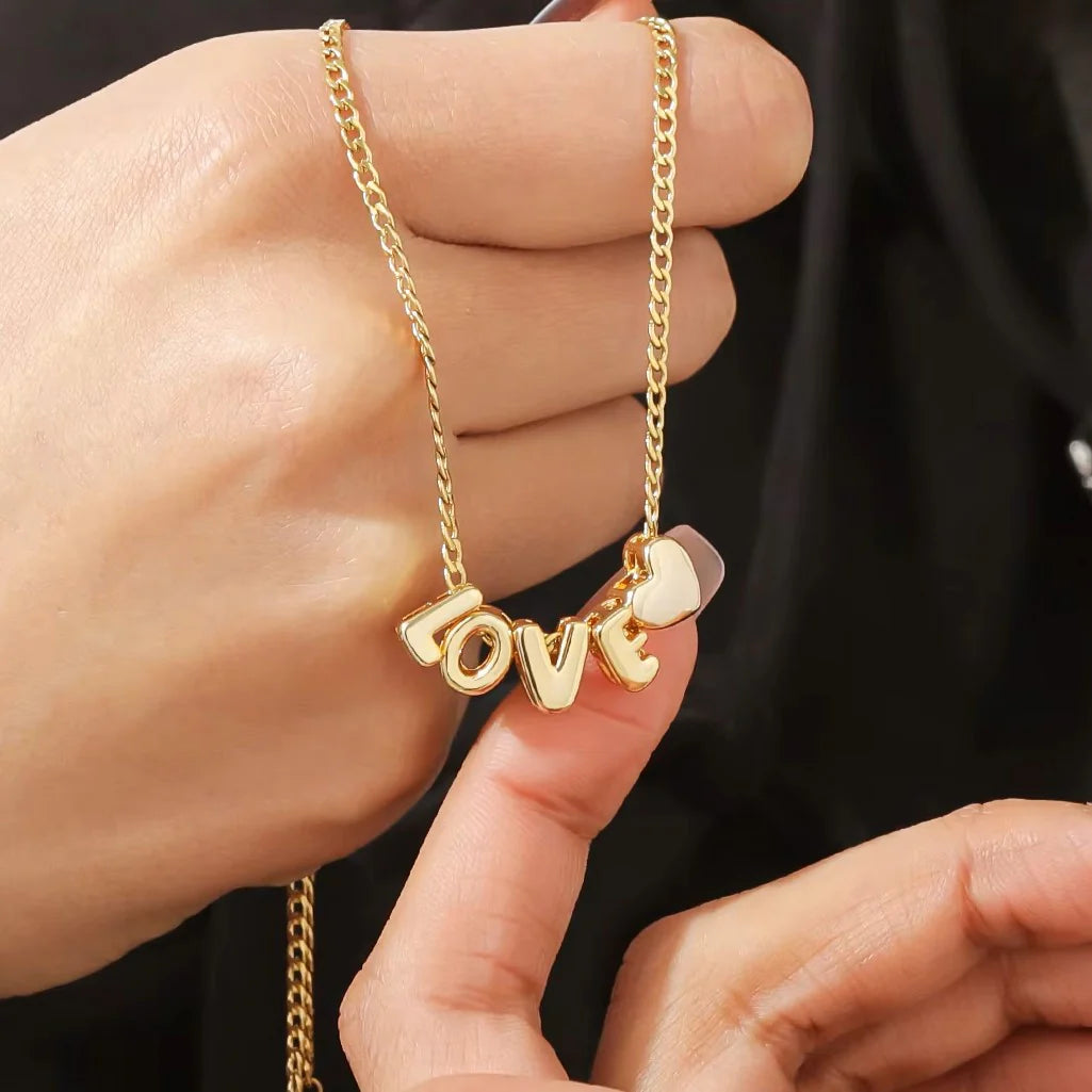 Collar con nombre burbuja