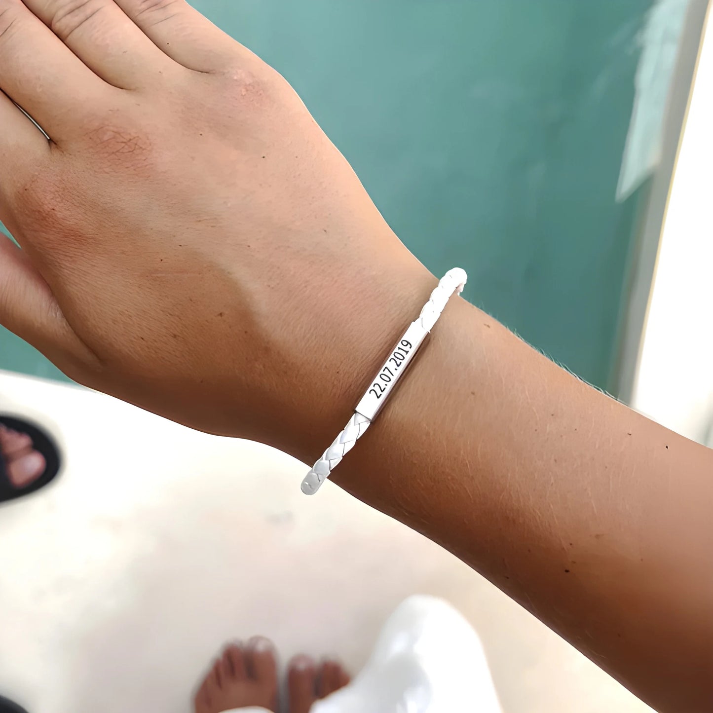 Pulseras Magnéticas de Cuero para Parejas
