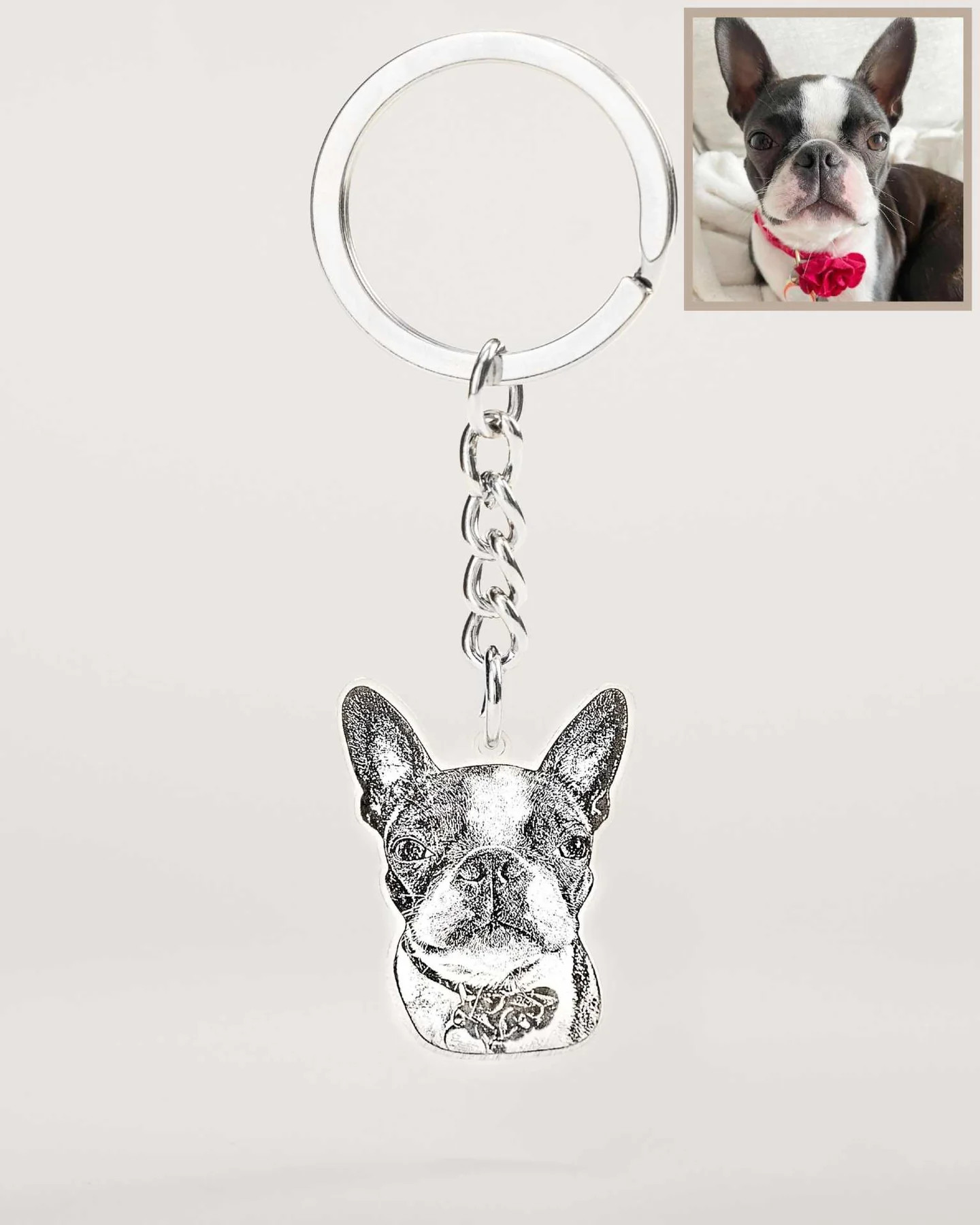 Llavero Personalizado con Foto de Mascota