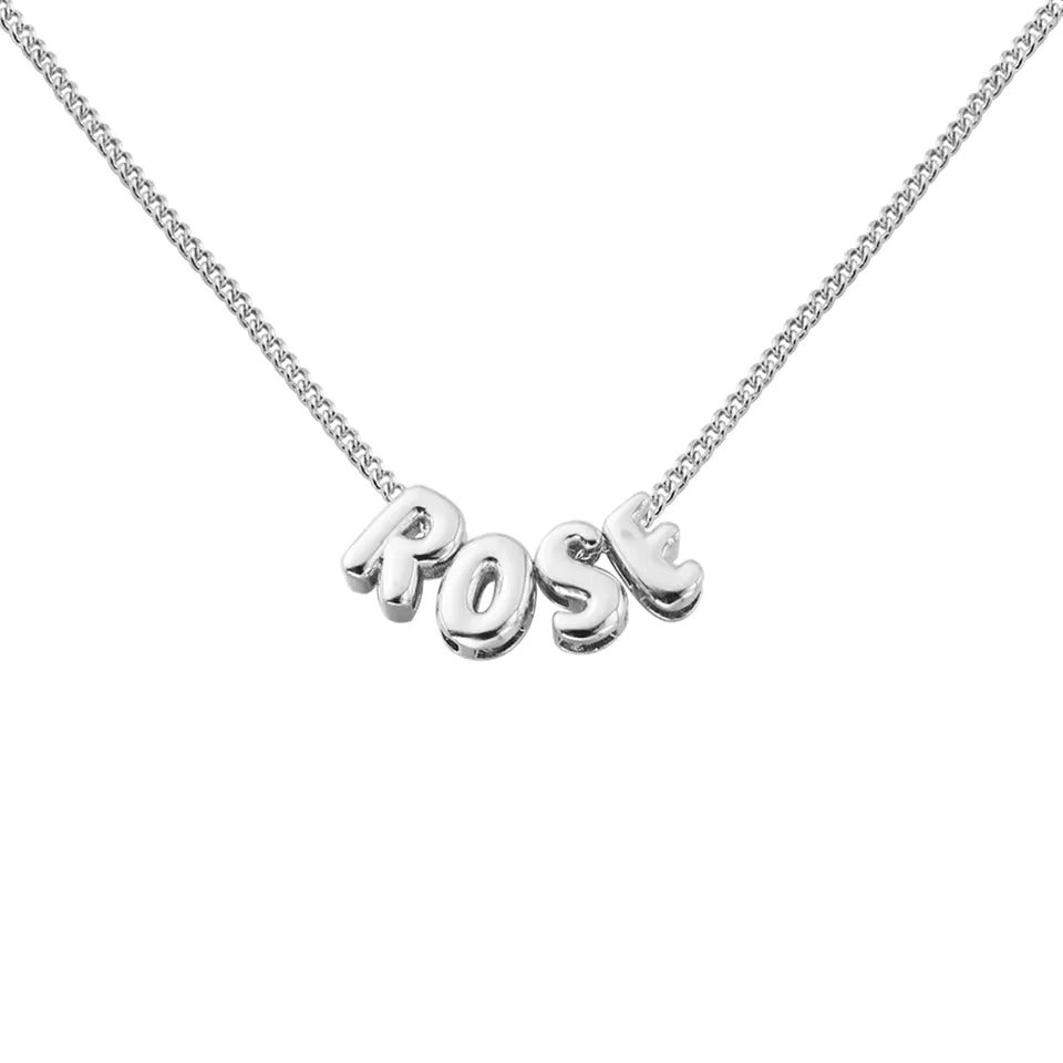 Collar con nombre burbuja