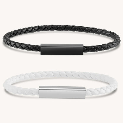 Pulseras Magnéticas de Cuero para Parejas