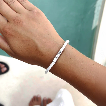 Pulseras Magnéticas de Cuero para Parejas