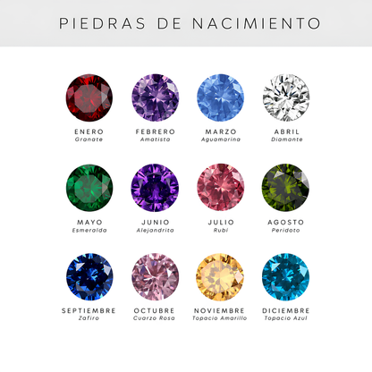 Collar Personalizado con Piedra de Nacimiento