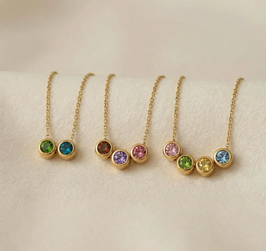 Collar Personalizado con Piedra de Nacimiento